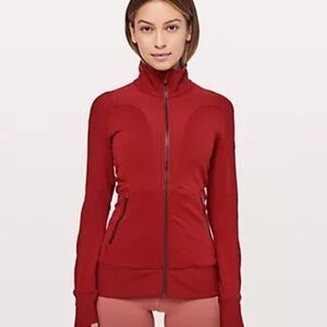 Lululemon Movement to Movement jacket size 8 Dark Sport Red
